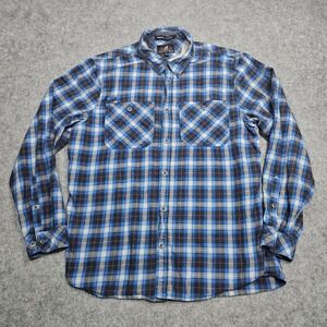 Gramicci Men's XL Stance Multicolor Plaid Flannel Button Up L/S Hike Lightweight